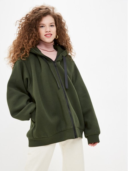 Malaeva Куртка SD-F206-L-M-темно-зеленый-OneSize