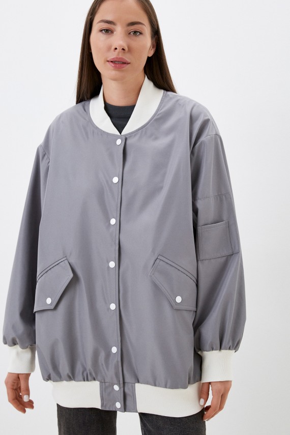 Malaeva Куртка SD222-L-M-светло-серый-р4-OneSize