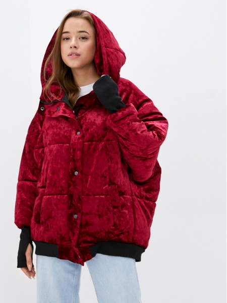 Malaeva Куртка утепленная J855001-10-бордовый-one-size
