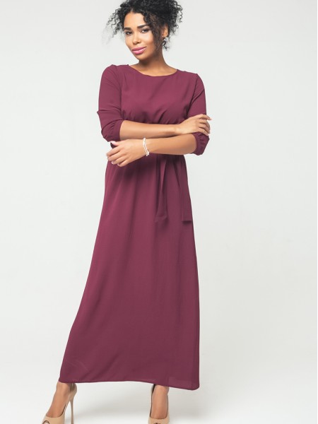Malaeva Платье 140001-10-бордовый-S-M
