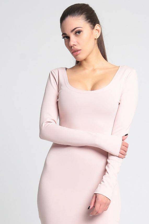 Malaeva Платье D14-бледно-розовый-S-M