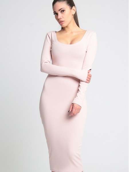 Malaeva Платье D14-бледно-розовый-M-L