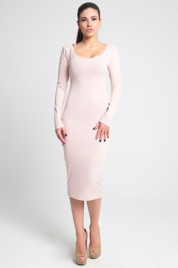 Malaeva Платье D14-бледно-розовый-S-M