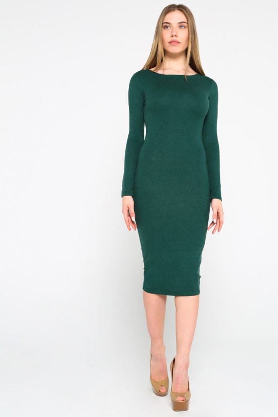Malaeva Платье D100011-33-темно-зеленый-S-M