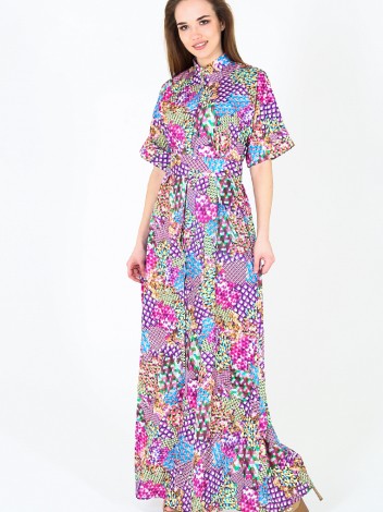 Malaeva Платье D745001-10-пиксели-S-M