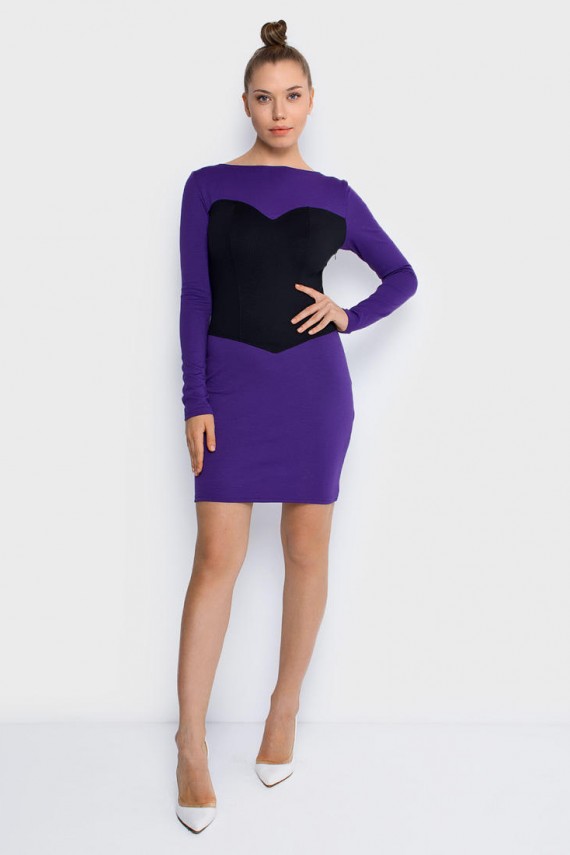Malaeva Платье Z-PL006-2-M-светло-фиолетовый-S-M
