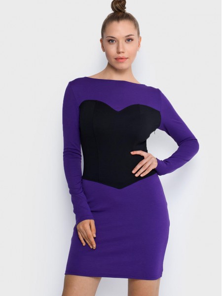 Malaeva Платье Z-PL006-2-M-светло-фиолетовый-S-M