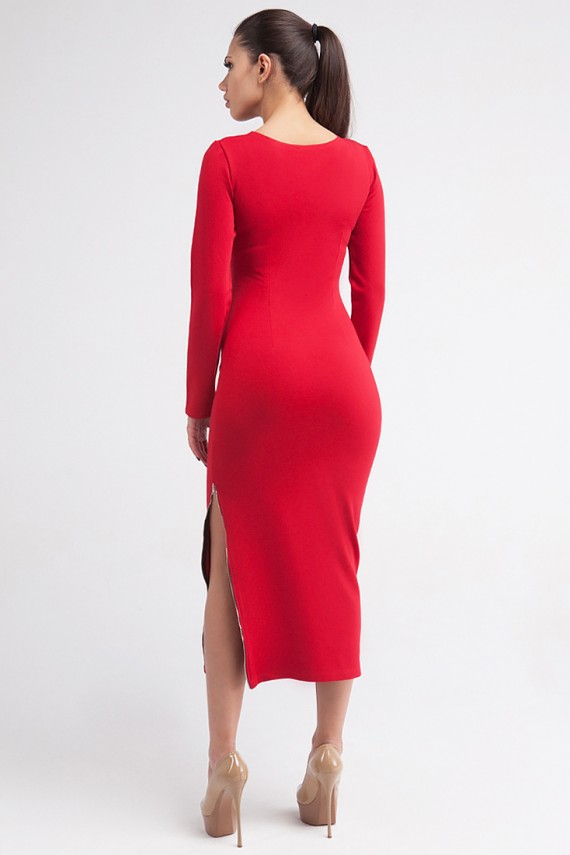 Malaeva Платье D100011-44-красный-S-M