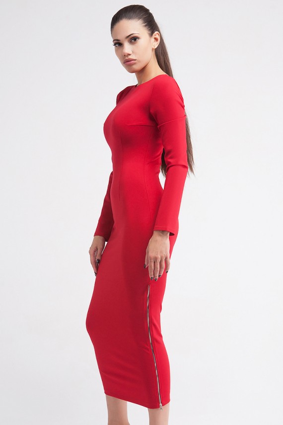 Malaeva Платье D100011-44-красный-S-M