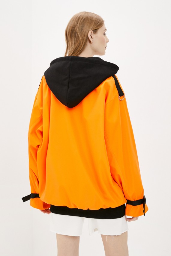 Malaeva Куртка SD-F205-7-L-M-оранжевый-ч-OneSize