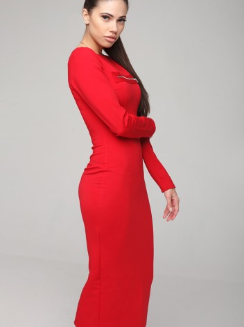 Malaeva Платье D100012-44-красный-M-L