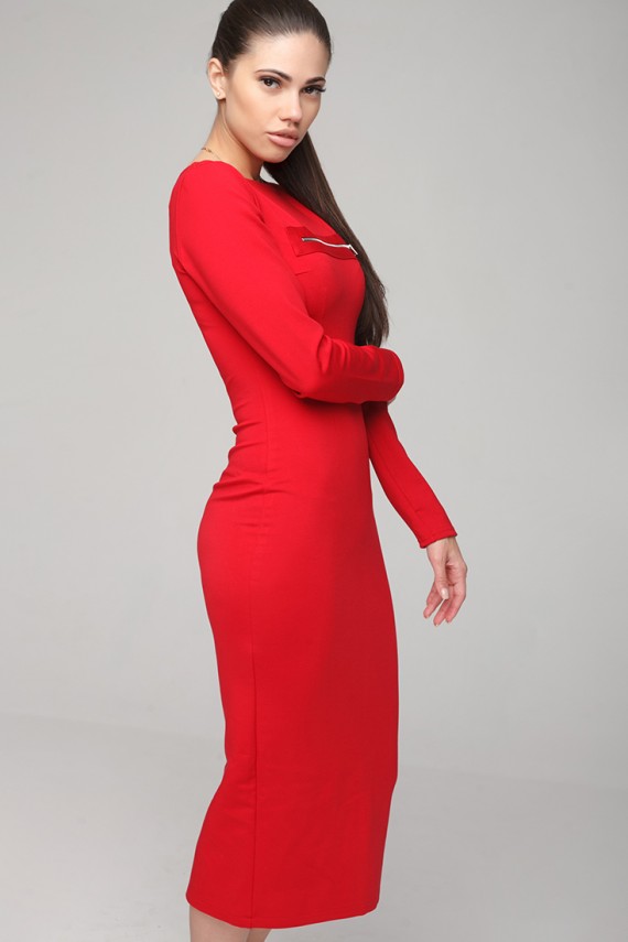 Malaeva Платье D100012-44-красный-S-M
