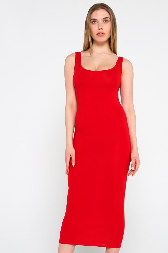 Malaeva Платье D115001-01-красный-S-M