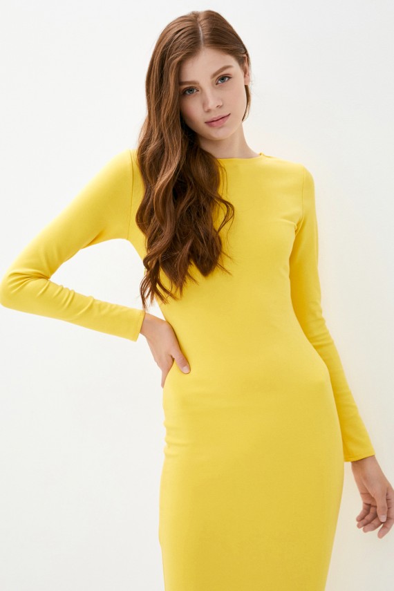 Malaeva Платье SD-DM11-L-M-желтый-M-L