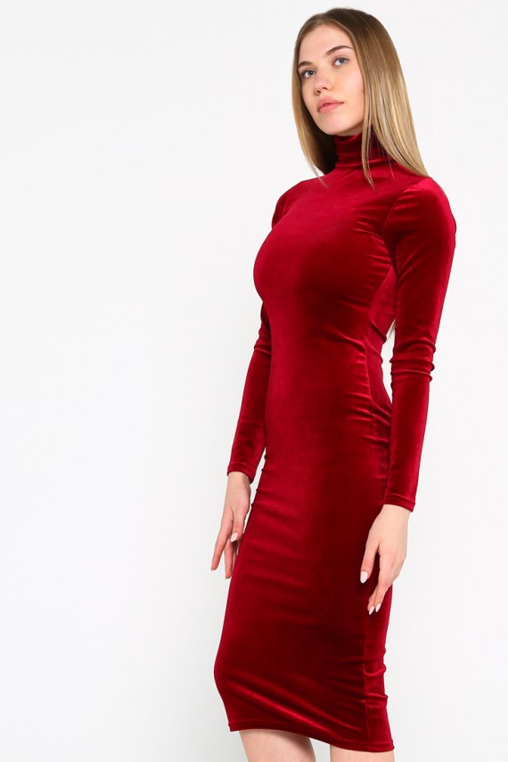 Malaeva Платье D12-22-бордовый-S-M