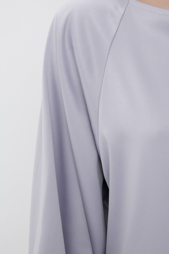 Malaeva Платье D-S130003-светло-серый-S-M