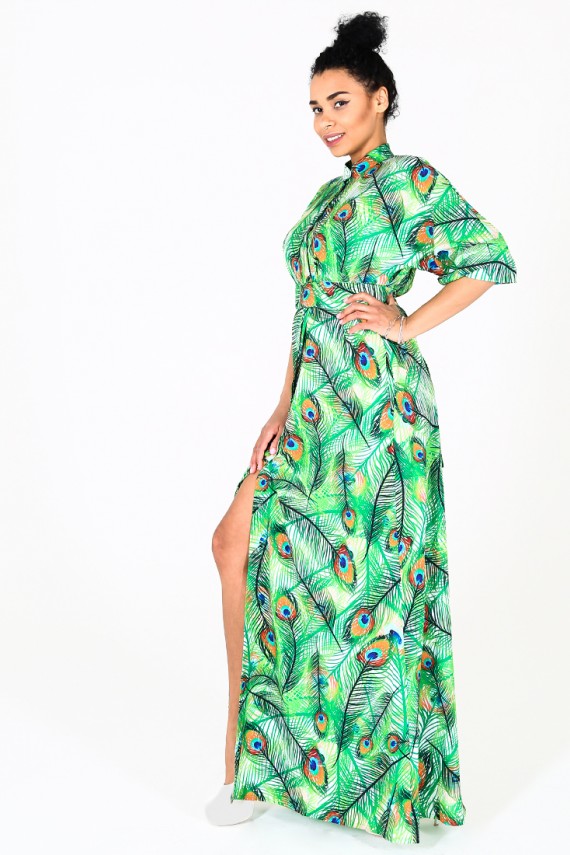 Malaeva Платье D745001-10-павлины-S-M