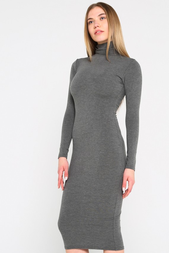 Malaeva Платье D115001-04-серый-S-M