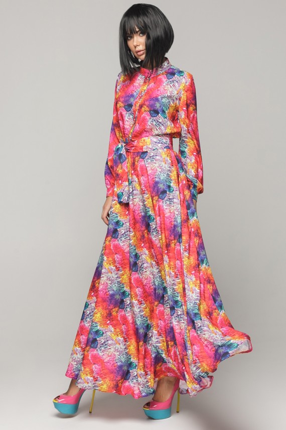 Malaeva Платье D144001-разноцветный-S-M