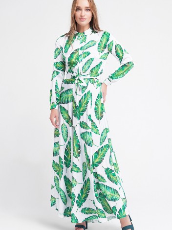 Malaeva Платье D144001-листья-S-M