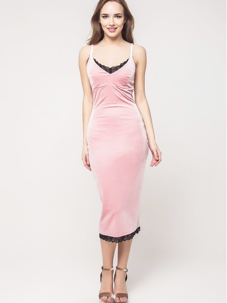 Malaeva Платье D120002-розовый-S-M