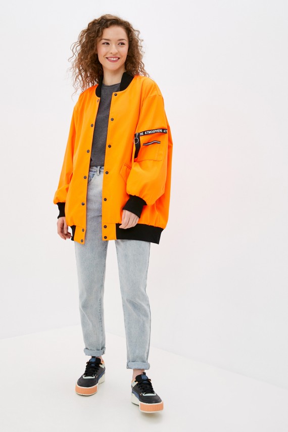 Malaeva Куртка SD205-1M-оранжевый-ч-OneSize
