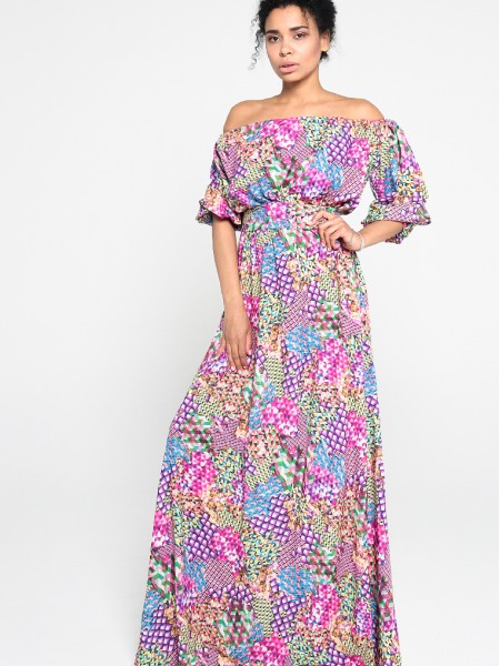 Malaeva Платье D275001-10-пиксели-OneSize