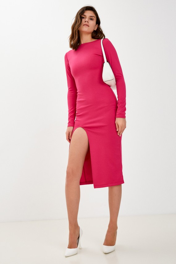 Malaeva Платье Z-PL8008L-M-ярко-розовый-S-M