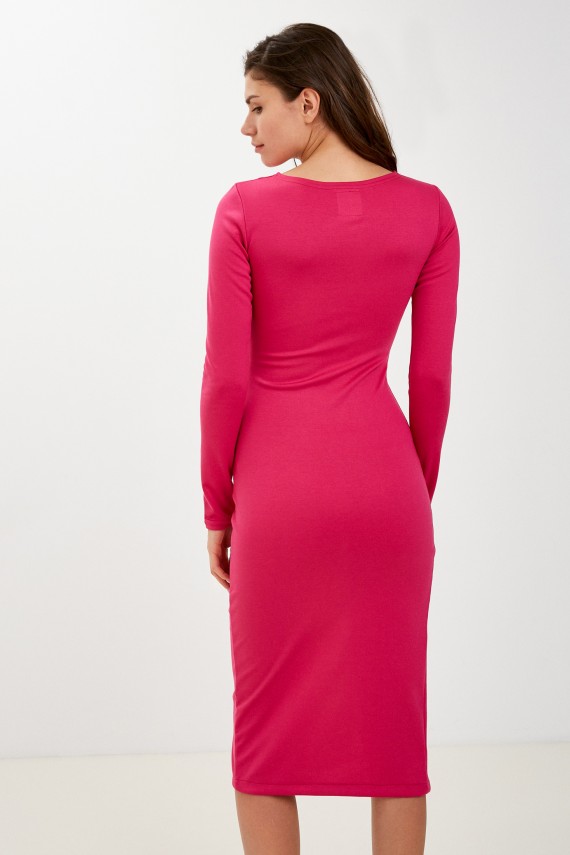 Malaeva Платье Z-PL8008L-M-ярко-розовый-XS