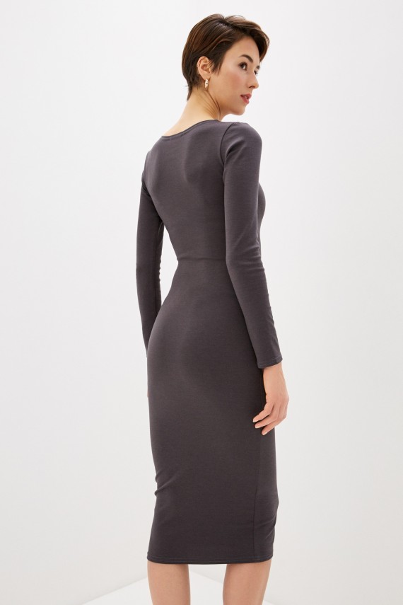 Malaeva Платье SD-DM11-L-M-темно-серый-M-L