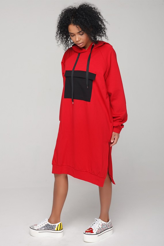 Malaeva Платье D35-красный-one-size