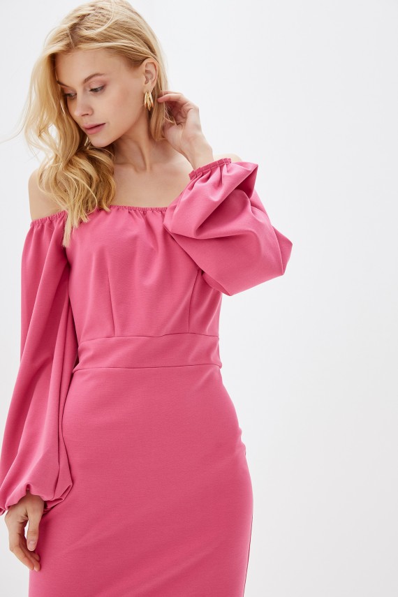 Malaeva Платье D11-12-ярко-розовый-S-M