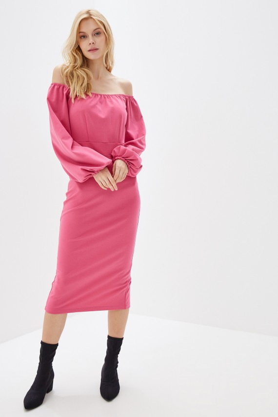 Malaeva Платье D11-12-ярко-розовый-S-M