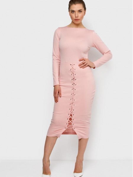 Malaeva Платье SD-D10005L-M-розовый-M-L
