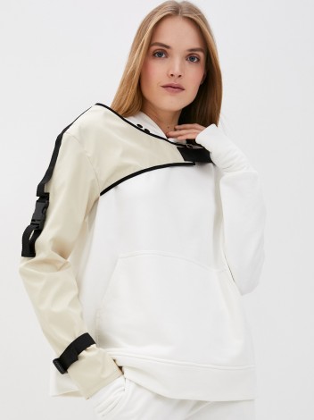 Malaeva Куртка SD-R001-L-M-бежевый-ч-OneSize