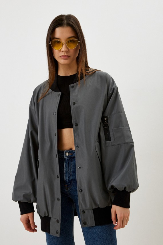 Malaeva Куртка SD222-L-M-темно-серый1-OneSize