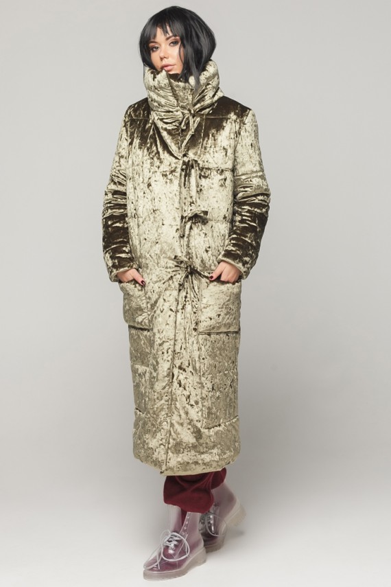 Malaeva Куртка утепленная J855011-20-оливковый-one-size
