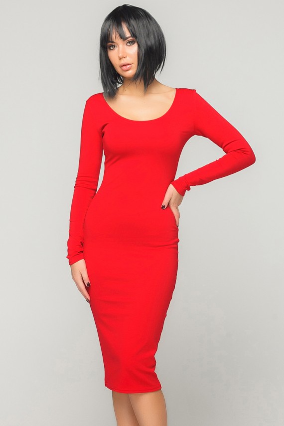 Malaeva Платье D14-красный-S-M