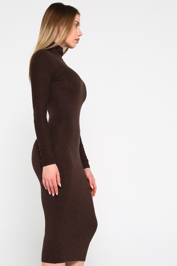 Malaeva Платье D100022-33-коричневый-S-M