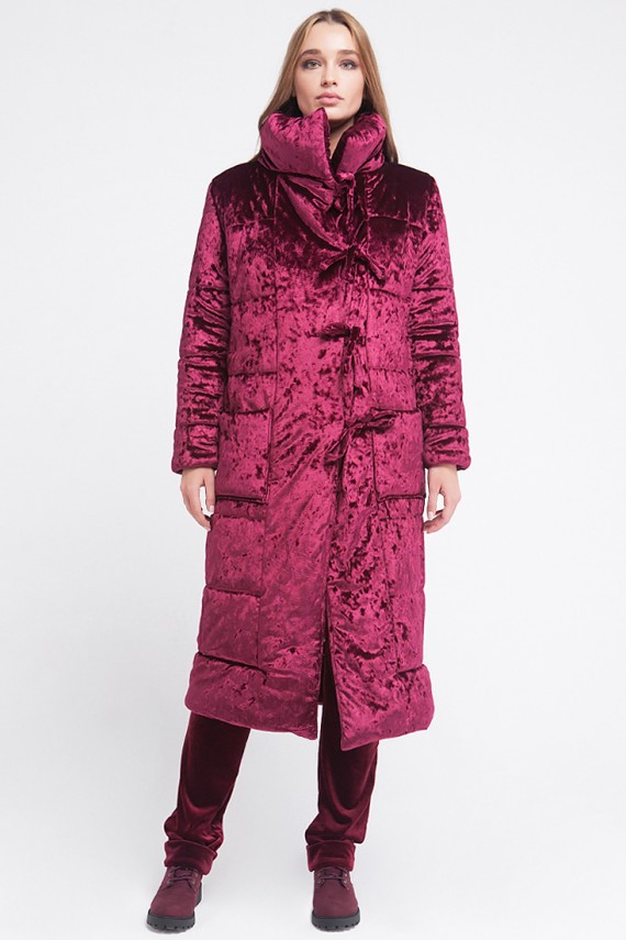 Malaeva Куртка утепленная J855011-20-бордовый-one-size