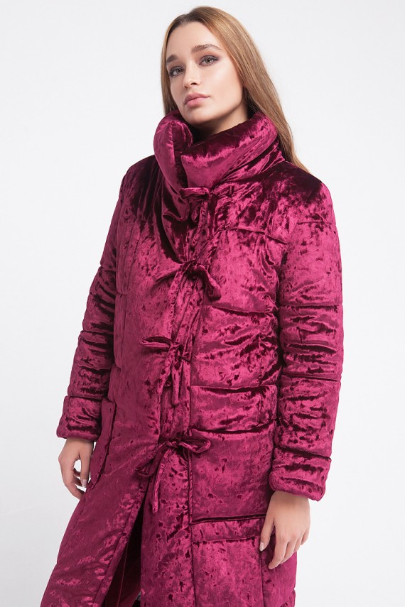 Malaeva Куртка утепленная J855011-20-бордовый-one-size